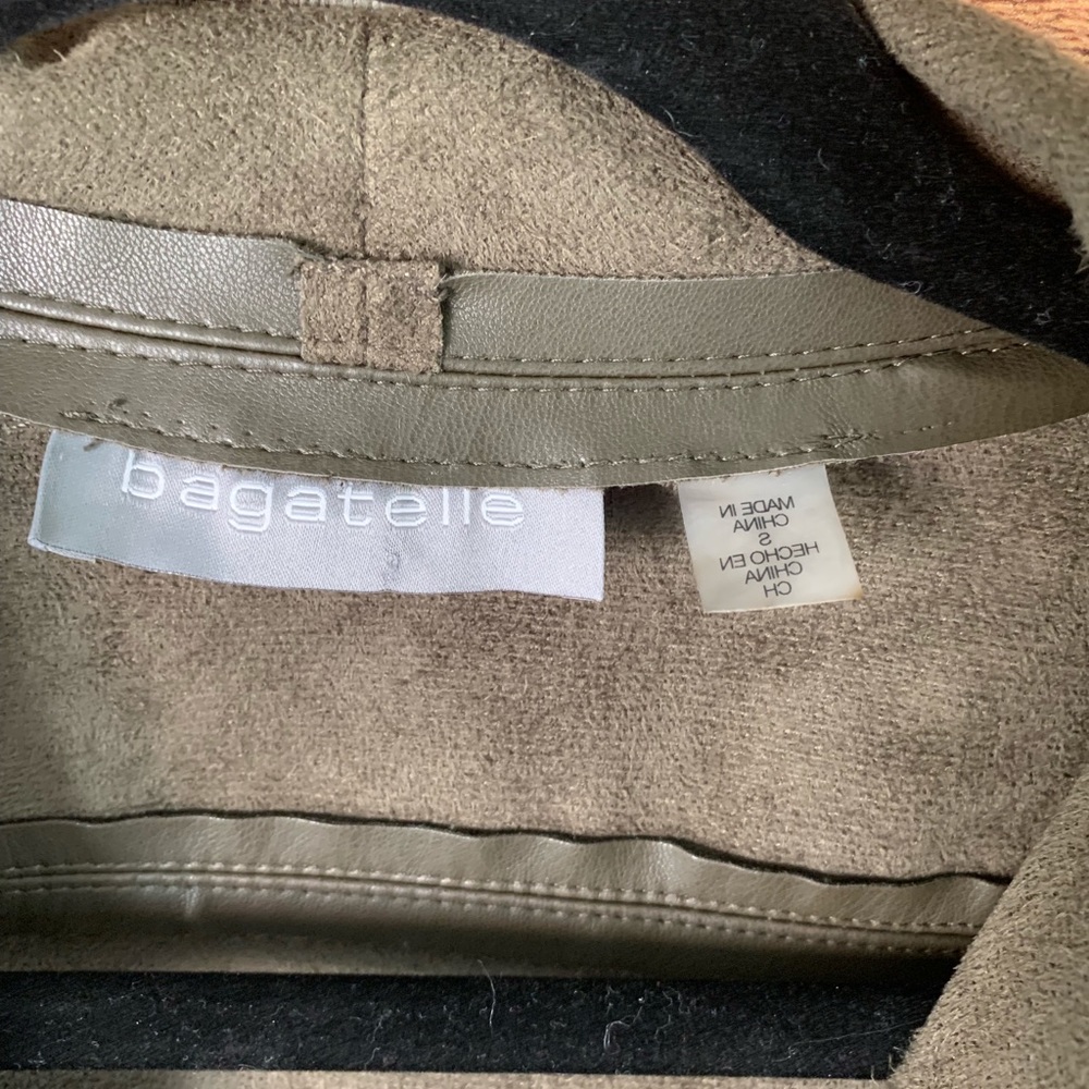 Bagatelle Drape Faux leather/suede Jacket - Picture 2 of 3